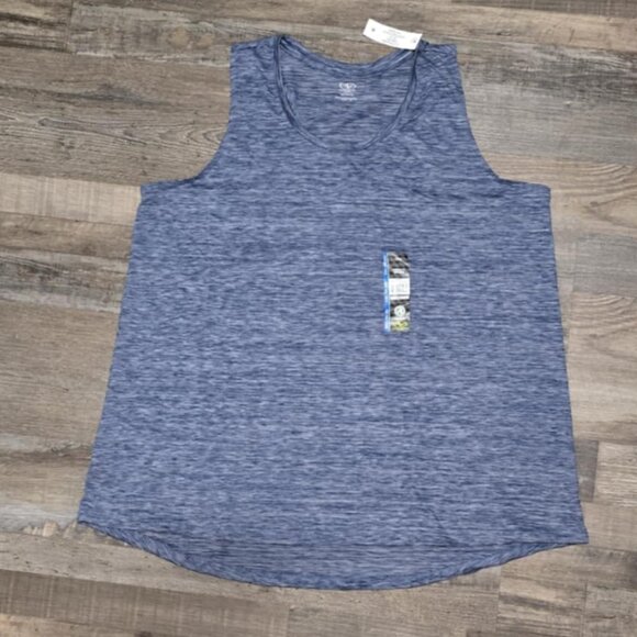 CLOSET SALE-ONLY $15! NWT Lot 2 Blue & Grey PLUS  Racerback Tank Top sz 22 XXXL - Picture 4 of 5